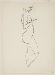 Standing Nude Woman, Profile to the Right