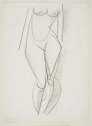 Standing Nude Woman Seen from the Front