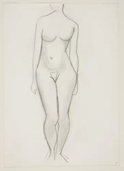 Standing Nude Woman Seen from the Front