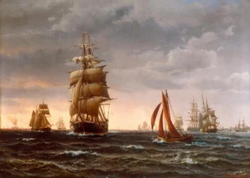 Ships on Rough Sea