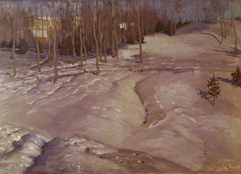 Winter Landscape. March Evening, c. 1900