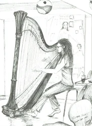 The Harpist 8th day cafe Manchester, 2007