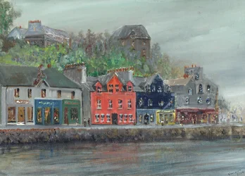 Tobermory in rain