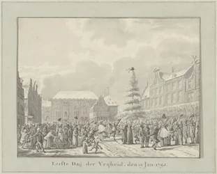 Revolution in Haarlem, January 19, 1795 (First Day of Freedom, January 19, 1791)