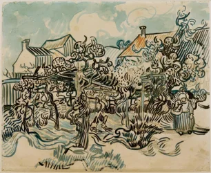 Old Vineyard with Peasant Woman
