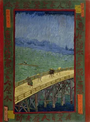 Bridge in the Rain (after Hiroshige)