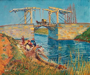 Drawbridge at Arles with a Group of Washerwomen