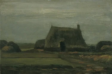Farm with Stacks of Peat