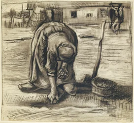 Peasant Woman Planting Potatoes, c.1885
