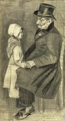 Seated Man with His Daughter