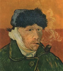 Self-Portrait with Bandaged Ear and Pipe, February 1889