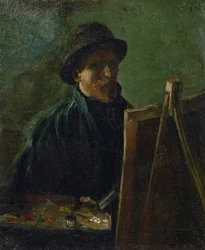 Self-Portrait at the Easel by Vincent van Gogh