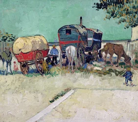The Caravans, Gypsy Encampment near Arles
