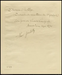 Verso of Man Smoking a Pipe: Portrait of Dr. Gachet