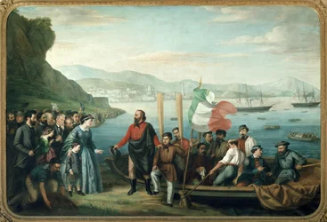 Giuseppe Garibaldi Leaves from Quarto for the Expedition of the Thousand