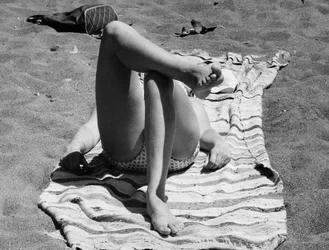 Feminine Legs on a Beach, c.1960