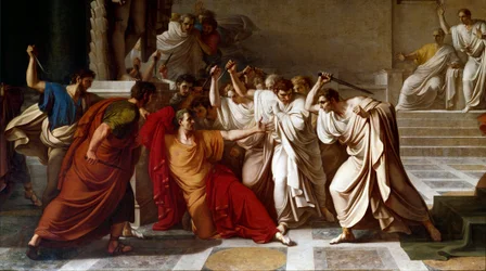 The Death of Julius Caesar, detail