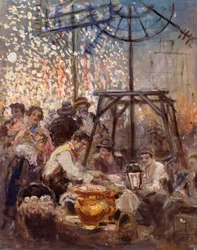Octopus Seller in Piedigrotta, by Vincenzo La Bella