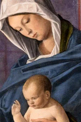 Virgin and Child and a Saint