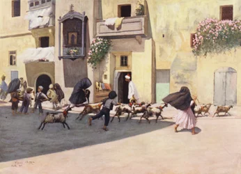 Malta: A typical corner in a popular quarter of Valletta