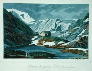 The Grand St. Bernard Hospice in Switzerland, from 