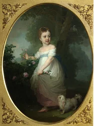 Portrait of Yelena Naryshkina as Child