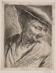 Bust of a Man Looking Down