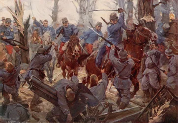 A French light cavalry charge at Lassigny