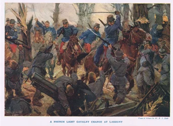 The French Light Cavalry Charge at Lassigny