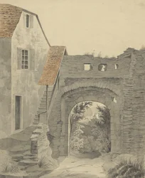 Entryway to Schloss Epstein, 1852