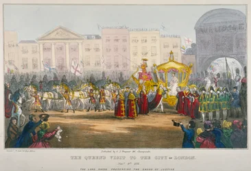 View of Temple Bar during Queen Victoria