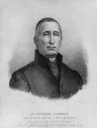 Portrait of Giuseppe Zamboni, Italian Catholic priest and physicist