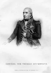 Sir John Thomas Duckworth, British naval officer, 1837