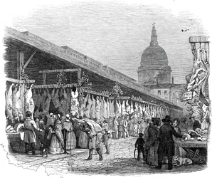 Newgate Market, on Christmas Eve