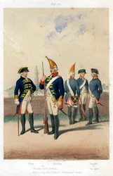 German military uniforms, 1740-1786 19th century