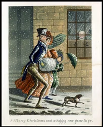 A Merry Christmas and Happy New Year to Ye, Victorian Christmas card
