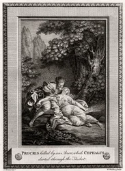 Procris Killed by an Arrow which Cephalus Darted through the Thicket, 1775