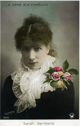 Henriette Rosine Bernard aka Sarah Bernhardt as “The Lady of the Camellias” by Alexandre Dumas Jr.