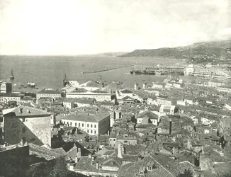 Town and Harbour, Trieste, Italy