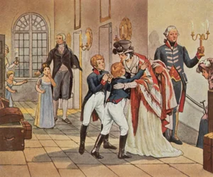 First meeting of Queen Louise with her children after the Battle of Jena