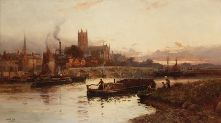 View of Worcester, 1890