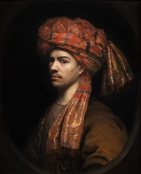 Self-Portrait in a Turban