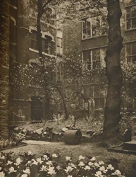 The Empty Churchyard of What Was All Hallows Staining, c1935