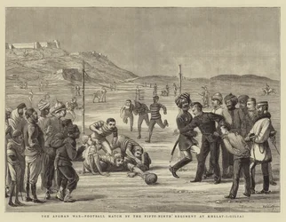 The Afghan War, Football Match by the Fifty-Ninth Regiment at Khelat-i-Gilzai
