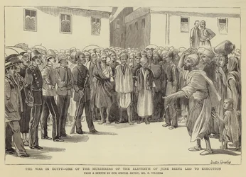 The War in Egypt, One of the Murderers of the Eleventh of June Being Led to Execution