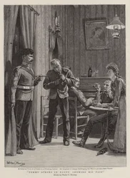 Tommy Atkins in Egypt, Showing his Pass