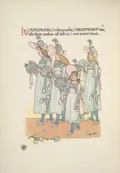 Bridesmaids in forget-me-not blue ladysmocks
