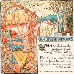 Hercules and the Waggoner, illustration from 