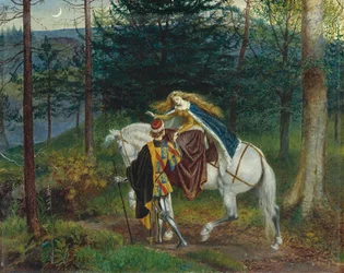 Illustration for La Belle Dame sans Merci by John Keats, 1865
