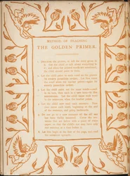 Method of teaching the Golden primer. Floral borders with cherubs